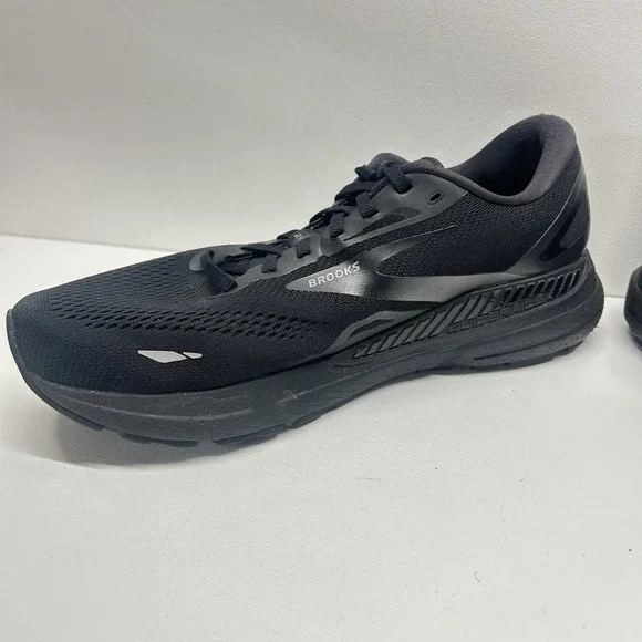Brooks Adrenaline GTS 23 Men's Size 11.5 Wide 2E Triple Black - Missing Insoles - Picture 8 of 16